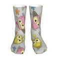 thumbnail image 1 of Cauagu Cartoon Owls Pattern Fun Novelty Crew Socks,Casual Athletic Socks Neutral Socks Cozy Crew Socks Christmas Gift, 1 of 7