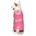 thumbnail image 1 of Cauagu Cartoon Pigs and Hearts Pattern Winter Pet Hoodie Sweatshirts- Dog Hoodie Sweater with Leash Hole - Cute Dog Hoodie - Pet Clothes Puppy Cat Custume -X-Small, 1 of 8