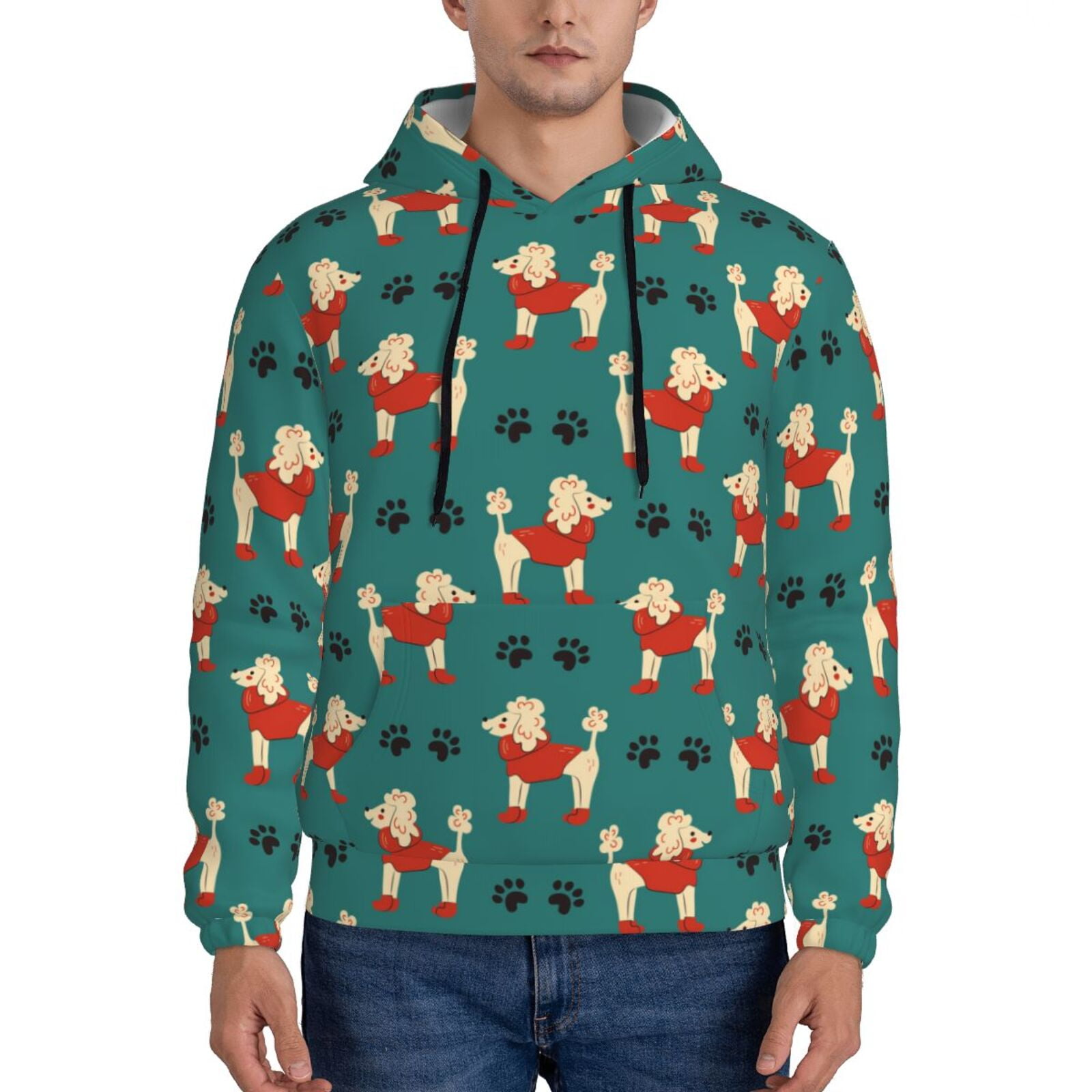 Poodle Winter Sport Hoodie