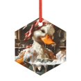 thumbnail image 1 of Cauagu Cartoon Scottish Duck Pattern Acrylic Christmas Pendant,1-Pack Christmas Ornaments Xmas Tree Decor Christmas Décor with Ribbon Cute Tree Hanging for Party Favors-Hexagon, 1 of 7