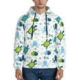 thumbnail image 1 of Cauagu Cartoon Sea Creatures for Men's Pullover Hooded Sweatshirt Athletic Casual Hoodie Aautumn Hoodie Sweatshirt for Men Pullover Casual Hooded Sweatshirt-X-Large, 1 of 7