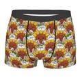 thumbnail image 1 of Cauagu Cartoon Sunflowers Print Boxer Briefs for Men,Comfortable Breathable Men's Underwear Moisture Wicking Underpants -Large, 1 of 8