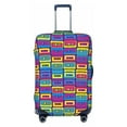 thumbnail image 1 of Cauagu Cassette Tapes Print Travel Luggage Cover,Travel Dust-proof Suitcase Cover Softside Suitcase Protector for 18-32inch,Not Included Suitcase, 1 of 8
