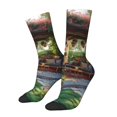 thumbnail image 1 of Cauagu Charming Garden Patio Print Crew Socks for Women and Men,Adult Athletic Running Socks 1-Pair Sports Socks Work Gear Socks with Moisture Wicking, 1 of 6