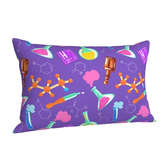 Cauagu Chemistry Tools Print Pillow Covers with Envelope Closure,1PC Pillow Cases Decorative Pillow Case for Bed & Couch, Pillows Not Included-14"x20"