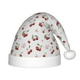 thumbnail image 1 of Cauagu Cherry Berries Pattern Christmas Hat for Kids,Xmas Holiday Hat Santa Hat for Boys & Girls Festive Headwear Accessories for Christmas/New Year/Holiday, 1 of 6