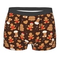 thumbnail image 1 of Cauagu Christmas Gingerbread Cookies Print Boxer Briefs for Men,Comfortable Breathable Men's Underwear Moisture Wicking Underpants -Small, 1 of 8