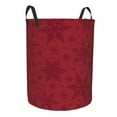 thumbnail image 1 of Cauagu Christmas Red Snowflakes for Laundry Basket,Collapsible Organizer Basket for Storage Bin Toy Bins Gift Baskets Bedroom Clothes Children Nursery Hamper -Small, 1 of 7