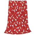 thumbnail image 1 of Cauagu Christmas Santa Cartoon Snowman A Pattern Flannel Bed Blankets,Fleece Blanket Comfortable Air Conditioning Blanket for Sofa Bed Travel Couch & Living Room -40"x30", 1 of 8