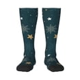 thumbnail image 1 of Cauagu Christmas Snowflake Print Women's Men's Ankle Socks 1-pack Casual Athletic Socks for Unisex Adult Moisture-Wicking Socks for Daily Wear/Running/Sport, 1 of 1