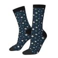 thumbnail image 1 of Cauagu Christmas Snowflakes1 Print Crew Socks for Women and Men,Adult Athletic Running Socks 1-Pair Sports Socks Work Gear Socks with Moisture Wicking, 1 of 6