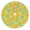 Cauagu Christmas Tree Skirt Cute Turtle Pattern Christmas Tree