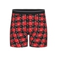 thumbnail image 1 of Cauagu Christmas With Snowflakes Print Men's Boxer Briefs, Funny & Cute Underwear Elastic Waistband Briefs Ideal Gift for Men,1-Pack, 1 of 7