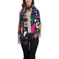 thumbnail image 1 of Cauagu Cinco De Mayo Floral Print Women Wrap Shawl tassels Scarves Retro Scarf 77.6"X28.3", 1 of 8