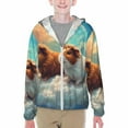 thumbnail image 1 of Cauagu Cloud Guinea Pig Print Sun Protection Jacket for Teen,Full-Zipper Long Sleeve Sun Shirts with Pockets UV Hoodie Shirts Outdoor Athletic Jacket-XX-Large, 1 of 7