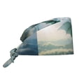 thumbnail image 1 of Cauagu Cloud Sky Green Dragon Pattern 1 Pcs Working Caps,Adjustable Working Hats Elastic Scrub Hats Nurse Scrub Cap Nurse Hats Elastic Tie Back Hats Unisex,One Size, 1 of 7