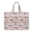 thumbnail image 1 of Cauagu Cloud Sloth Pattern Canvas Tote File Bag, Zipper Tote Bag Business Briefcase Document Bag with Handle A4 File Organizer Laptop Bag for Travel and Work, 1 of 8