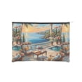 thumbnail image 1 of Cauagu Coastal Style Garden Villa for Tyvek Makeup Bag,Reusable Travel Cosmetic Bag Women Organizer Toiletry Bag Birthday,Gifts for Women Girlfriend Mom Teacher 6.5’’*8.9’’, 1 of 7