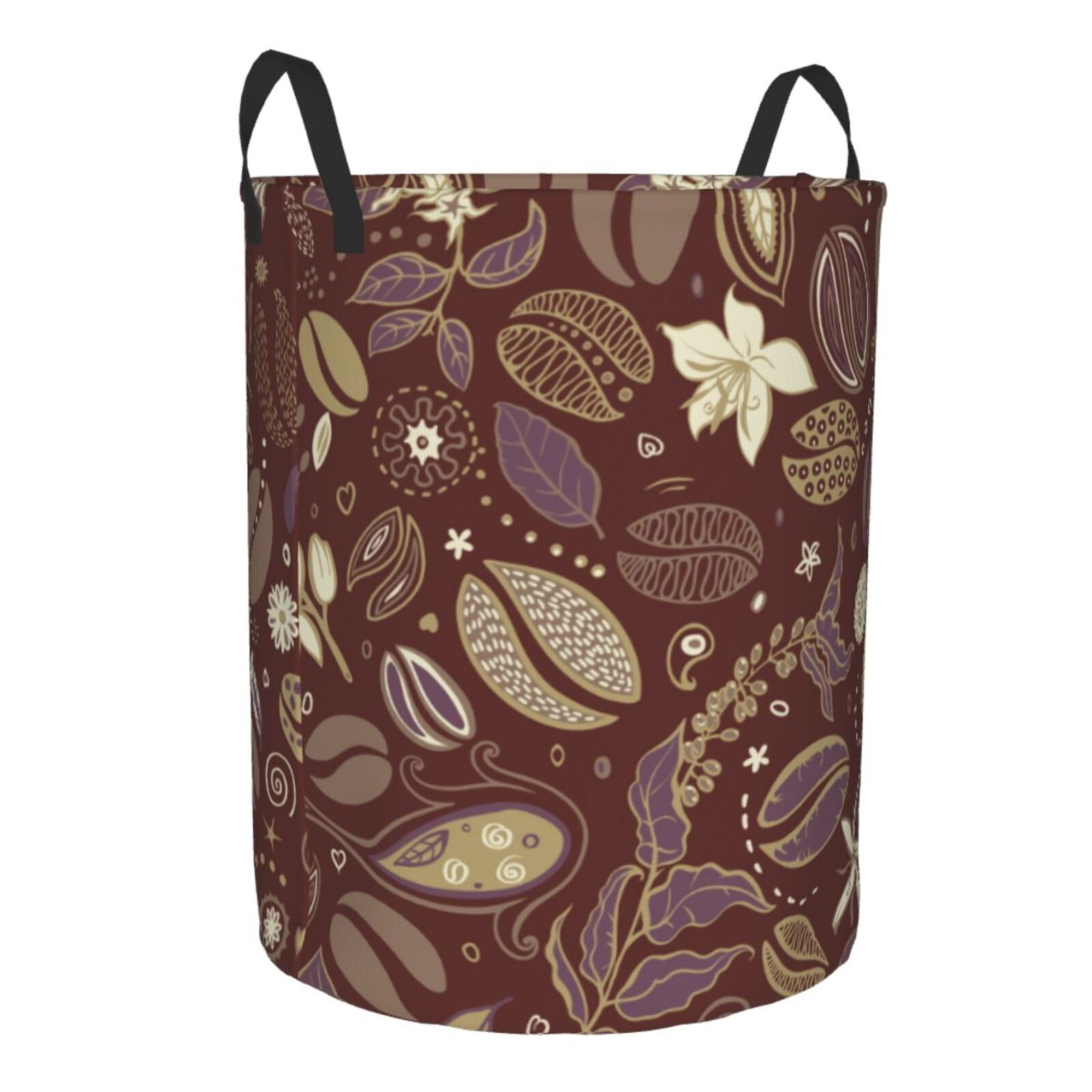 Cauagu Coffee and Flowers for Laundry Basket,Collapsible Organizer