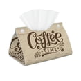 thumbnail image 1 of Cauagu Coffee Time (2) for Large Tissue Box Cover Rectangular–Plus Size Rectangle Tissue Box Holder Long Tissue Holder for Bathroom/Car/Office Decor 7.9X4.9X4.9'', 1 of 7