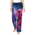 thumbnail image 1 of Cauagu Color Explosion Makeup Brush Pajama Pants for Women Loose Fit Wide Leg Trouser Pants Casual Elastic Waist Drawstring Lounge Pants, 1 of 6