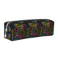 thumbnail image 1 of Cauagu Color Summer Print Leather Pencil Pen Case - Stationery Bag Portable Stationery Bag Big Capacity Pencil Pouch Cosmetic Organizer Bag for Men & Women, 1 of 7