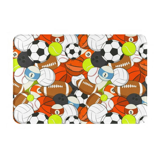 Cauagu Colorful Balls Print Front Door Mat for Indoor Entrance 16x24