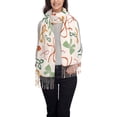 thumbnail image 1 of Cauagu Colorful Bow Knots Print Women Wrap Shawl tassels Scarves Retro Scarf 77.6"X28.3", 1 of 8
