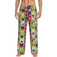 thumbnail image 1 of Cauagu Colorful Bulldog Mens Pajama Pants Sleep & Lounge Pants,PJ Bottoms with Pockets-Small, 1 of 7