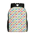 thumbnail image 1 of Cauagu Colorful Bus Print Backpacks,Travel Daypack Casual Laptop Backpack Bookbag Fits 15 Inch Computer for Men Women, 1 of 8
