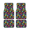 thumbnail image 1 of Cauagu Colorful Dinosaur Pattern Car Floor Mat Set of 4,Car Carpet Mats Car Mats with Anti-Slip Backing & Driver Heel Pad Universal Fit for Cars/Trucks/SUV/Vans, 1 of 6