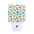 thumbnail image 1 of Cauagu Colorful Dinosaur Print LED Nightlight,0.5W Night Lights Plug into Wall 1 Pack with Dusk-to-Dawn Light Sensor Soft Glow Lamp for Bathroom Adult Hallway-UK, 1 of 7