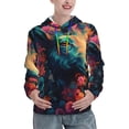 thumbnail image 1 of Cauagu Colorful Flower Goat for Women's Hooded Sweatshirts Pullover Hoodie for Women Fall Workout Sweat Long Sleeve Preppy Sweatshirts-Medium, 1 of 7