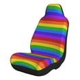 thumbnail image 1 of Cauagu Colorful Glitter Rainbow Print Car Seat Covers,Universal Automotive Seat Covers Car Seat Protectors Easy to Install Car Cover Car Accessories Auto rucks Van & SUV-1, 1 of 9