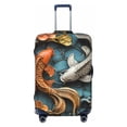 thumbnail image 1 of Cauagu Colorful Koi Fish Art Print Travel Luggage Cover,Travel Dust-proof Suitcase Cover Softside Suitcase Protector for 18-32inch,Not Included Suitcase, 1 of 8