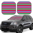 thumbnail image 1 of Cauagu Colorful Mexican Stripes Cauagu {designName} Print Foldable Car Windshield Sun Shade | Front Windshield Shade for Sun | Fits Small Sedans, Mini SUVs, Hatchbacks-Large, 1 of 6