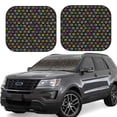 thumbnail image 1 of Cauagu Colorful Paw Cauagu {designName} Print Foldable Car Windshield Sun Shade | Front Windshield Shade for Sun | Fits Small Sedans, Mini SUVs, Hatchbacks-Large, 1 of 6