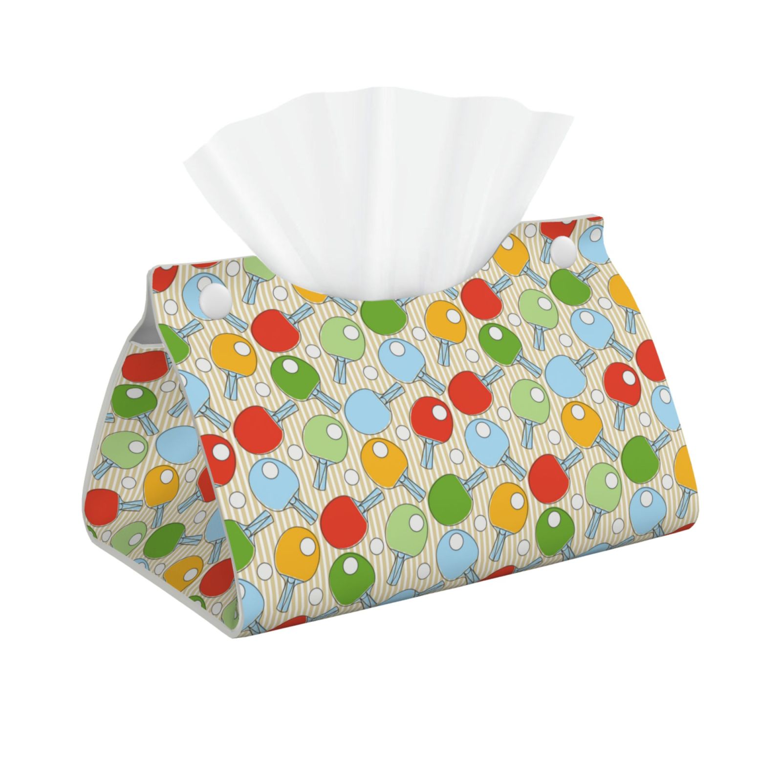Cauagu Colorful Ping Pong Rackets1 for Large Tissue Box Cover ...