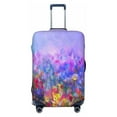 thumbnail image 1 of Cauagu Colorful Purple Cosmos Flower Print Travel Luggage Cover,Travel Dust-proof Suitcase Cover Softside Suitcase Protector for 18-32inch,Not Included Suitcase, 1 of 8