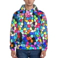 thumbnail image 1 of Cauagu Colorful Tie Dye Stained Glass 2 for Men's Pullover Hooded Sweatshirt Athletic Casual Hoodie Aautumn Hoodie Sweatshirt for Men Pullover Casual Hooded Sweatshirt-4X-Large, 1 of 7