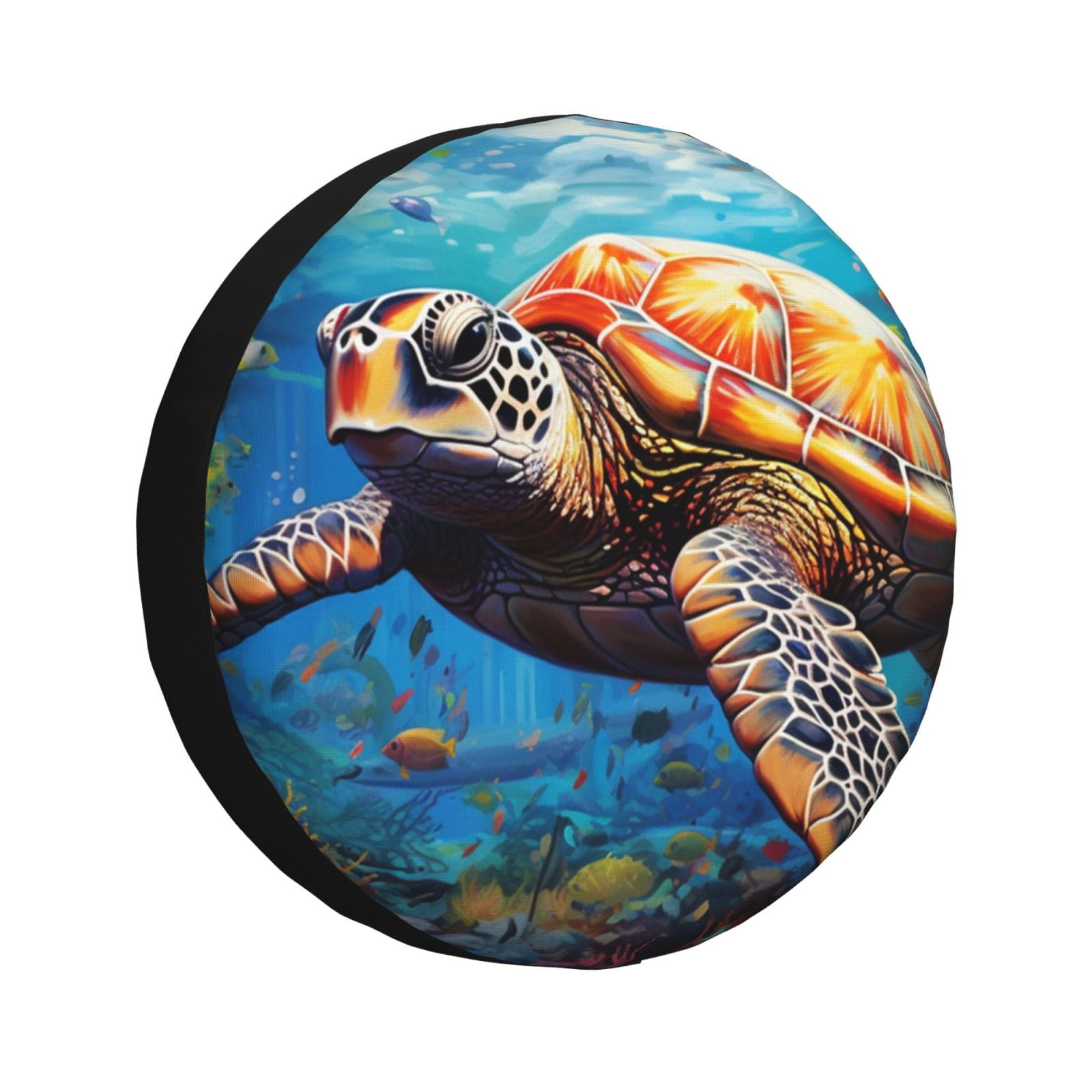 Cauagu Colorful Underwater Sea Turtle for Spare Tire Cover Wheel ...