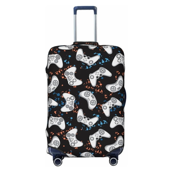 Cauagu Cool Gamepad Print Travel Luggage Cover,Travel Dust-proof Suitcase Cover Softside Suitcase Protector for 18-32inch,Not Included Suitcase