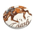 thumbnail image 1 of Cauagu Cowboy Riding Horse Print Round Stool Covers,Seat Cushion for Round Bar Stool Chair Seat Cover for Bar Round Chair Fits for 12/13/14in Bar Stool Cushion, 1 of 7