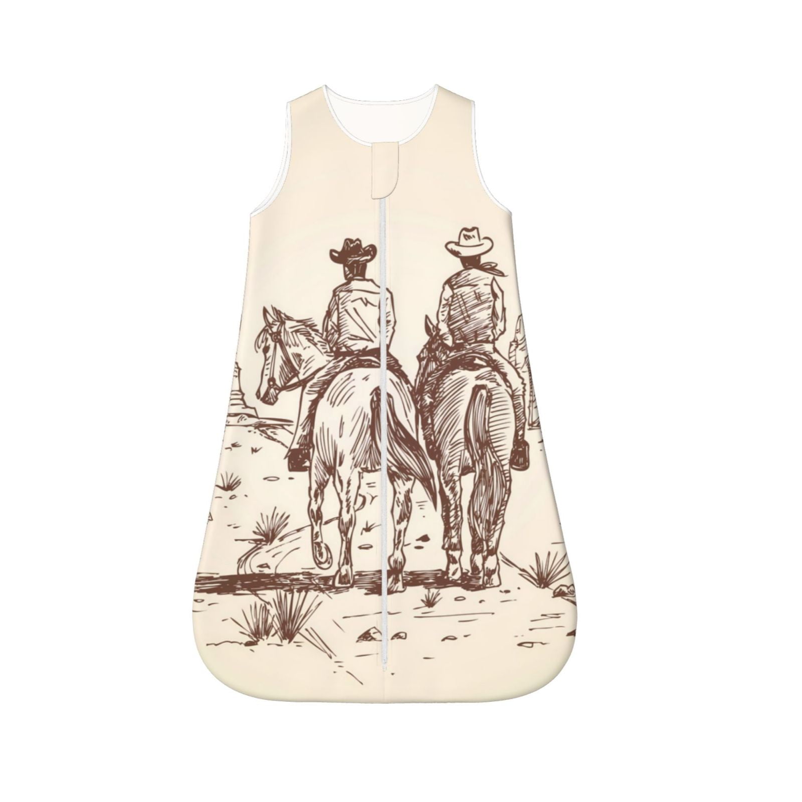 Cauagu Cowboys Riding Horses for Infant Wearable Blanket,Unisex, Girl