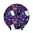 thumbnail image 1 of Cauagu Cute And Creepy Print Bone China Decorative Plate, Wall Mount Plate Holiday Decor Decorative Ceramic Plates with Stand Elegant Household Plates Decorative-6in, 1 of 6