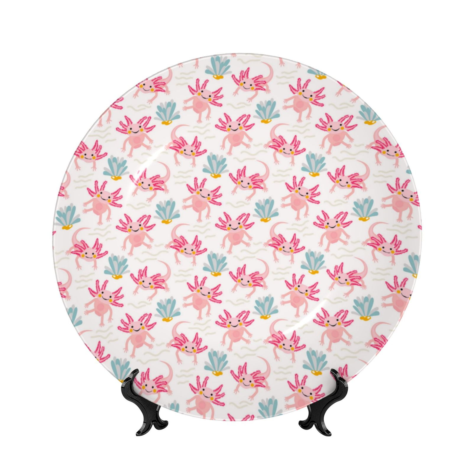 Bone China Decorative Plate, Little Highland Cow Print