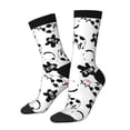 thumbnail image 1 of Cauagu Cute Cow and Milk Stains Print Crew Socks for Women and Men,Adult Athletic Running Socks 1-Pair Sports Socks Work Gear Socks with Moisture Wicking, 1 of 6