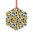 Cauagu Cute Cow Print Sunflower A Pattern Acrylic Christmas Pendant 1 Cauagu Cute Cow Print Sunflower A Pattern Acrylic Christmas Pendant 1