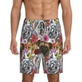 thumbnail image 1 of Cauagu Cute Dogs Puppy1 Print Pajama Bottoms for Men Sleep Pajama Shorts Elastic Waistband Sleep Pajama Short Men's PJ Shorts -3X-Large, 1 of 6