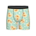 thumbnail image 1 of Cauagu Cute Duck Print Men's Boxer Briefs, Funny & Cute Underwear Elastic Waistband Briefs Ideal Gift for Men,1-Pack, 1 of 7
